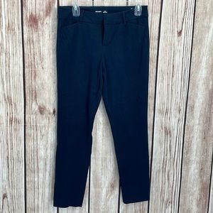 Old Navy Navy Cropped High Waisted Pixie Never Fade Trousers Size 6